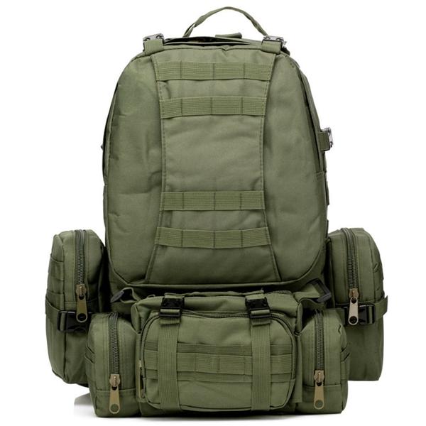 BlackOP™ 50L 600D Tactical Military MOLLE Hiking Backpack Bag Army Nylon Rucksack Outdoor Camping - iLuxurify