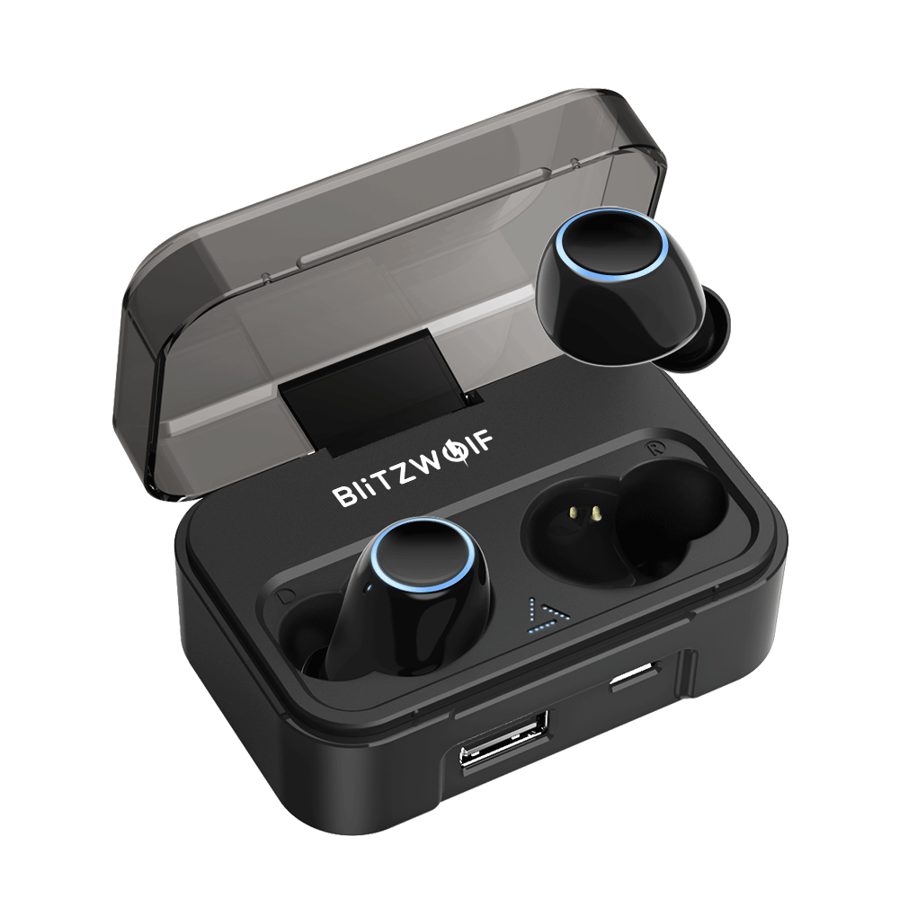 True Wireless Best Bluetooth Earphones Earbuds with Charging Case and Power Bank - iLuxurify